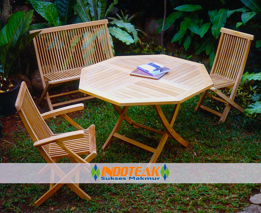 Teak patio table furniture sets